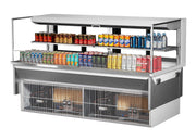 Turbo Air TOM-72L-UFD-W(B)-2SI-N Refrigerated Display Case