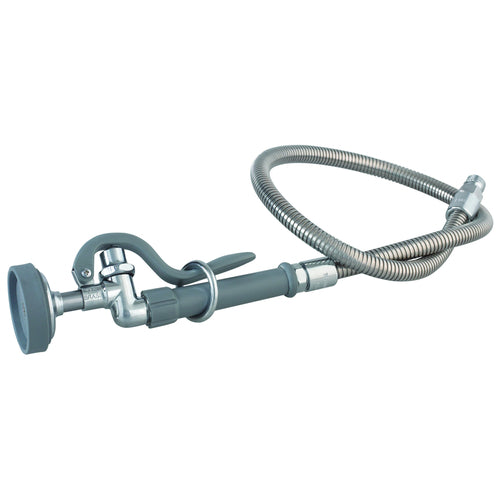 T&S Brass B-0100 Pre-Rinse Spray Valve w/ 44" Flexible Stainless Steel Hose