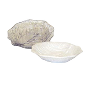 G.E.T. LE-600-CL Let's Party 6" Clear Melamine Leaf Platter | Case of 24