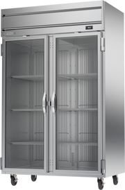 Beverage Air HRPS2HC-1G 52" 2 Glass Door Top Mount Reach In Refrigerator | 46.88 Cu. Ft.
