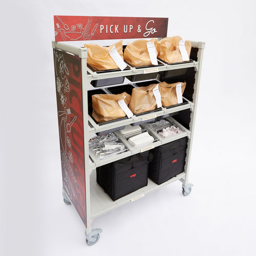 Cambro CPM244867FX2480 Camshelving Premium 48" Mobile Flex Station | 1 Shelf, 3 Tiers