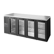 True Mfg. TBR92-RISZ1-L-B-GGGG-1 Back Bar Cooler