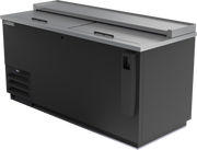 Beverage Air DW64HC-B 65" Deep Well Black Bottle Cooler | 18.5 Cu. Ft.