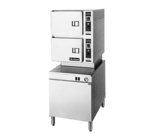 Cleveland 24CSM 24" 2 Compartment Convection Steamer w/ Steam Coil Generator