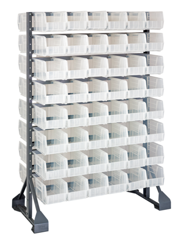 Quantum QRU-16D-230-96CL Shelving Unit, Louvered Slotted