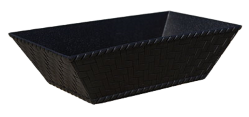 G.E.T. RB-893-BK 8" Black Rectangular Basket | Case of 12