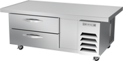 Beverage Air WTRCS52HC-60 60" 2 Drawer Worktop Chef Base Refrigerator | 9.58 Cu. Ft.