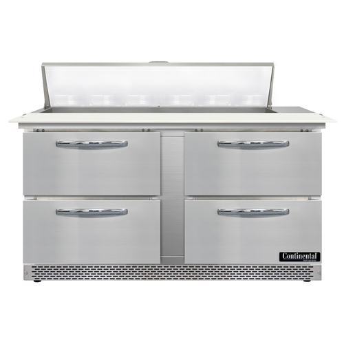 Continental Refrigerator D60N12C-FB-D Refrigerated Counter, Sandwich / Salad Unit