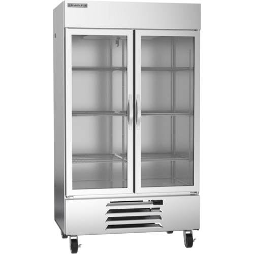 Beverage Air HBF44HC-1-G 47" 2 Glass Door Bottom Mount Reach-In Freezer | 44 Cu. Ft.