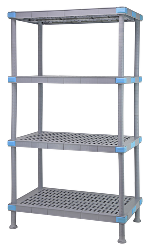 Quantum QP214286VS-4 Shelving Unit, All Plastic