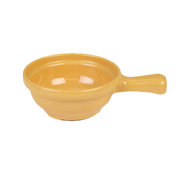 Thunder Group CR305YW 4 1/4" X 6 3/4" X 2", Soup Bowl W/Handle, Yellow 10 oz. | Case of 12