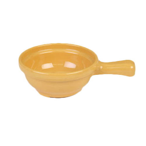 Thunder Group CR305YW 4 1/4" X 6 3/4" X 2", Soup Bowl W/Handle, Yellow 10 oz. | Case of 12