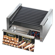 Star Grill-Max 30SCBD 30 Hot Dog Roller Grill w/ 32 Bun Drawer | Duratec Rollers