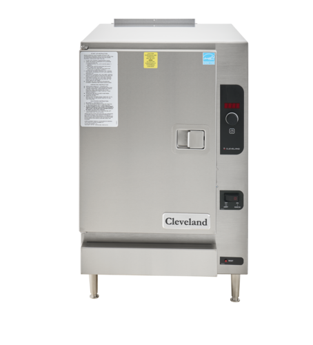 Cleveland SteamChef 22CGT6.1NATEZTQS 22" Countertop Gas Boilerless Convection Steamer | 6 Pan Capacity