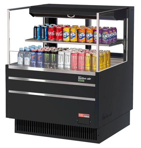 Turbo Air TOM-36L-UFD-W(B)-2S-N Open Air Merchandiser