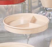 Thunder Group NS608-1T 8-1/4" Divided Tan Serving Tray | Case of 12
