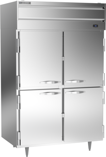 Beverage Air PH2-1HS 2-Solid Half Door Reach-In Heated Cabinet | 43.3 Cu. Ft.