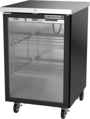 Beverage Air BB24HC-1-G-B 24" 1 Glass Door Black Back Bar Cooler | 7.66 Cu. Ft.