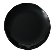 Thunder Group 8-1/2" Black Pearl Melamine Plate | Model No. RF1006BW