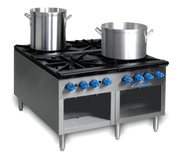 Comstock-Castle 2CSP36 36" 4-Burner Gas Stock Pot Range | 440,000 BTU