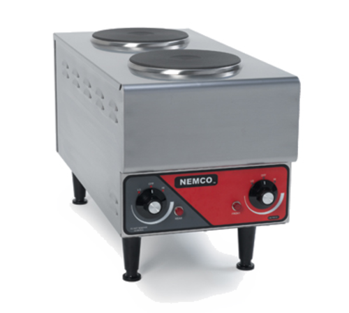 Nemco 6311-1-240 2-Burner Solid Top Electric Hot Plate | 240V