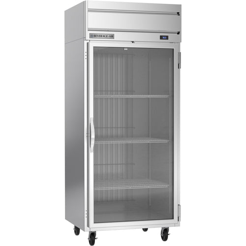 Beverage Air HR1WHC-1G 35" 1 Wide Glass Door Top Mount Reach In Refrigerator | 30.76 Cu. Ft.