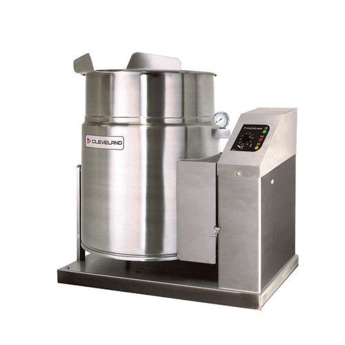 Cleveland KGT12TPQS 12 Gallon Natural Gas Countertop Tilting Kettle | 53,000 BTU