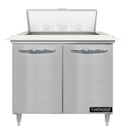 Continental Refrigerator D36N8C Refrigerated Counter, Sandwich / Salad Unit