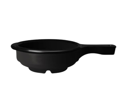 G.E.T. HSB-112-BK Black Elegance 5-1/4" 12 oz. Black Melamine Soup Bowl w/ Handle | Case of 24
