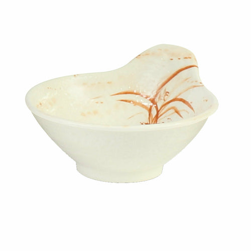 Thunder Group 3601 5 oz. Gold Orchid Series Melamine Sauce Dish | Case of 12