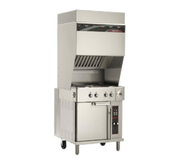 Wells WVO-4HF 42" Electric Ventless Range w/ 4-French Plates & Oven Base | 208/240V