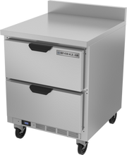 Beverage Air WTFD27AHC-2-FIP 27" 2 Drawer Worktop Freezer w/ 4" Foamed-In Backsplash | 6.13 Cu. Ft.