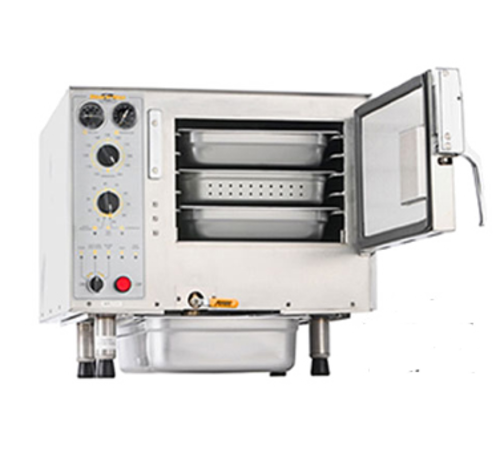 AccuTemp S32401D060 3-Pan Countertop Steam'N'Hold Boilerless Convection Steamer