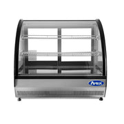 Atosa CRDC-35 28" Curved Glass Refrigerated Countertop Display Case | 3.5 Cu. Ft.