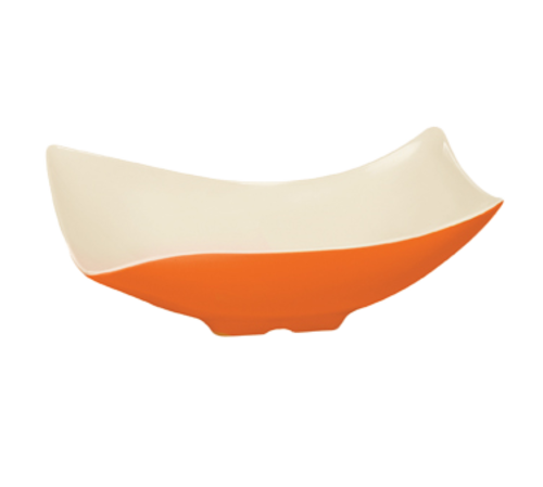 G.E.T. Keywest ML-219-KW 1.9 qt Rectangle Wavy Melamine Serving Bowl