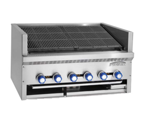 Imperial IAB-60 60" Countertop Gas Steakhouse Charbroiler | 200,000 BTU