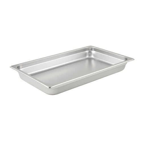 Winco SPJL-102 Full-Size Stainless-Steel Steam Table Pan | 2-1/2" Deep