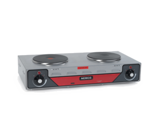 Nemco 6310-2 2 Burner Solid Top Electric Hot Plate | 120 Volt