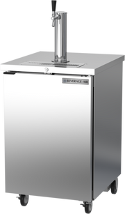 Beverage Air DD24HC-1-S 24" Stainless Steel Single Tap Draft Beer Cooler | (1) 1/2 Keg