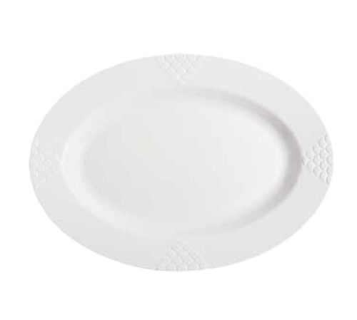 G.E.T. Milano OP-618-MI 18 x 13-1/2" Oval Melamine Platter