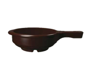 G.E.T. HSB-112-BR Ultraware 5-1/4" 12 oz. Brown Melamine Soup Bowl w/ Handle | Case of 24