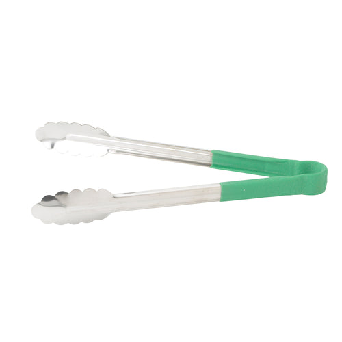 Winco UT-9HP-G 9" Pom Tong w/ Green Handle