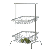 G.E.T. WB-106C Chrome 12" Square 4" Deep Metal Display Basket