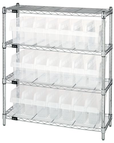 Quantum WR4-39-1236-801CL Shelving Unit, Wire
