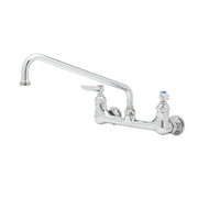 T&S Brass B-0231-CR 8" Center Wall Mount Faucet w/12" Spout