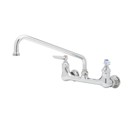 T&S Brass B-0231-CR 8" Center Wall Mount Faucet w/12" Spout