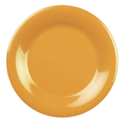Thunder Group CR005YW Yellow 5 1/2" Wide Rim Plate | Case of 12