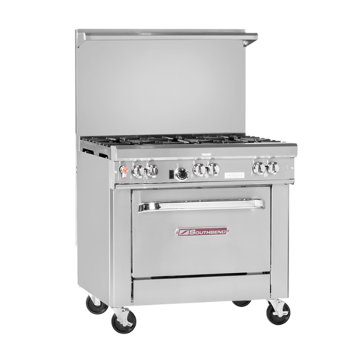 Southbend H4361A-1G 36" 4 Burner Gas Range w/ 12" Griddle, Oven