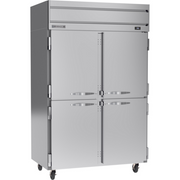 Beverage Air HR2HC-1HS 52" 4 Solid Half Door Top Mount Reach In Refrigerator | 45.2 Cu. Ft.