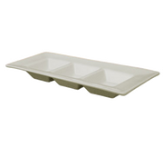 International Tableware FA-33 10-1/4" x 4-1/8" Sauce Plate | Case of 24